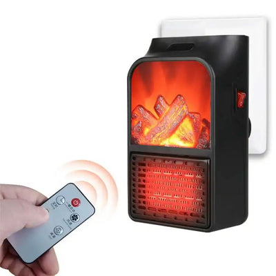 Remote control flame heater